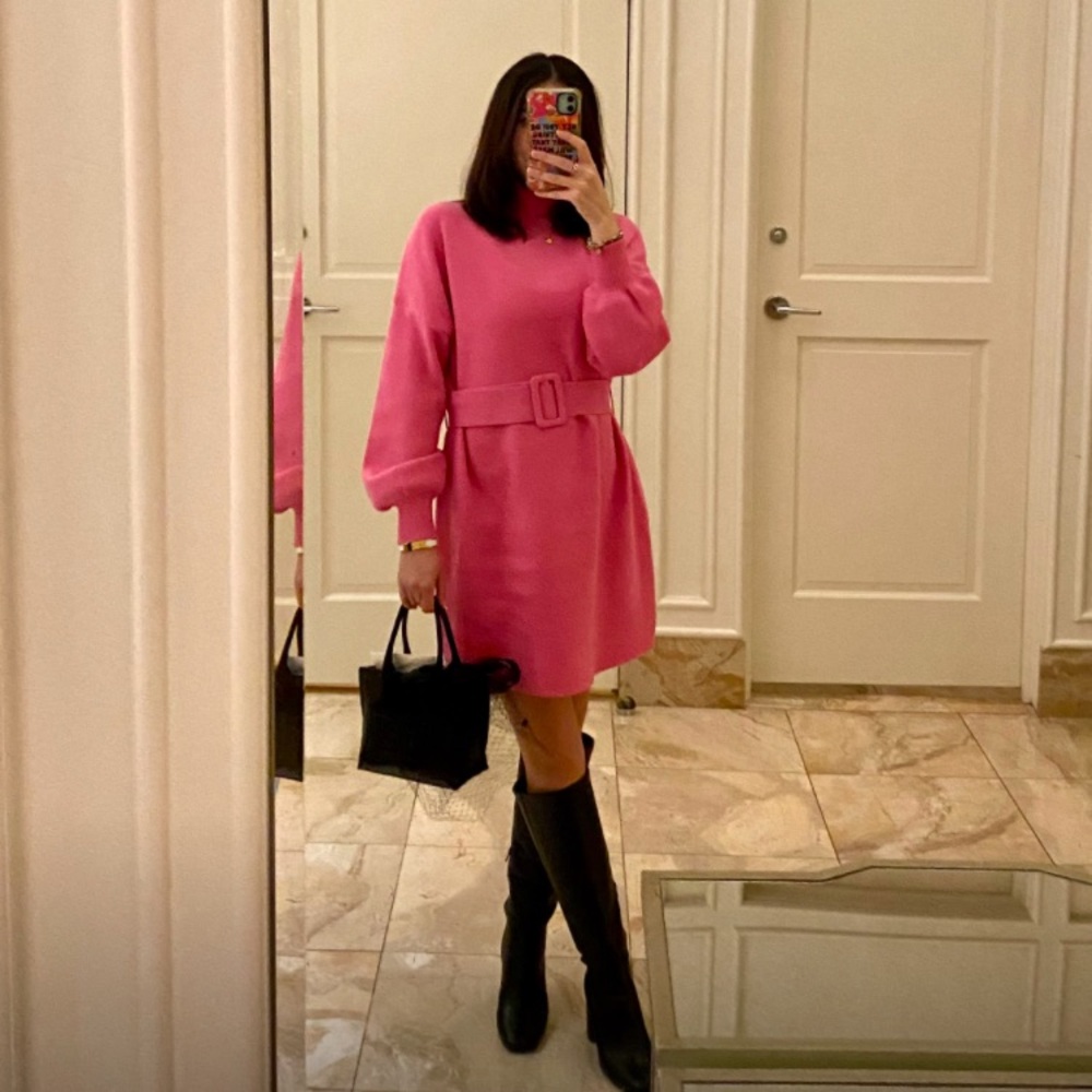 Yellow the Label: Pink Sweater Dress